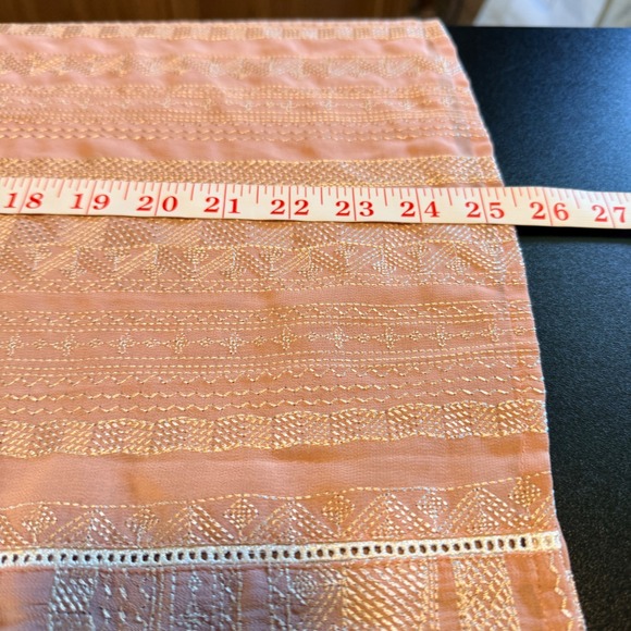 Khaadi West Size 14 Pink Embroidered Tassel Long Sleeve Boho Blouse Top - Picture 9 of 9